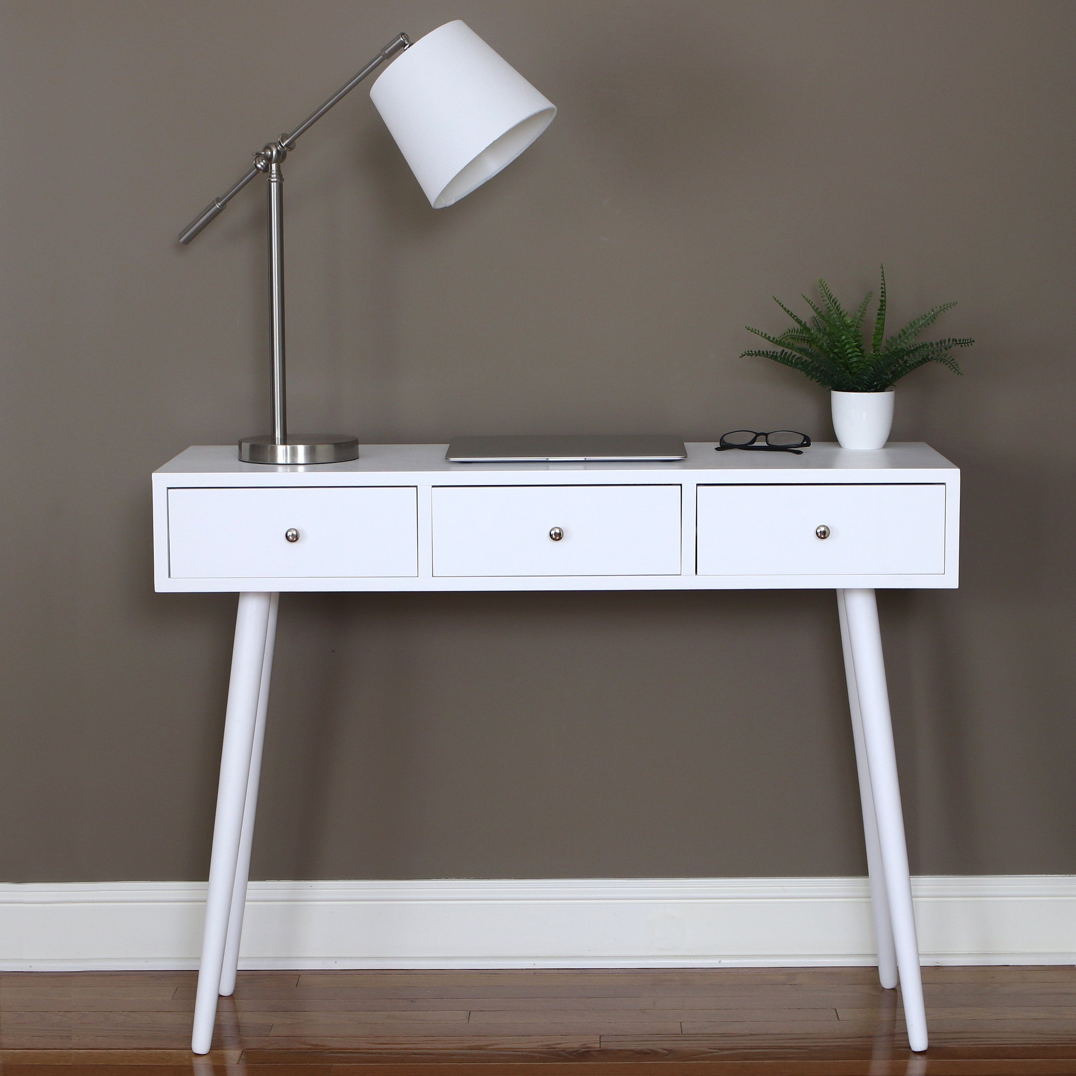 Mid Century Console Table With Drawers - amarelogiallo