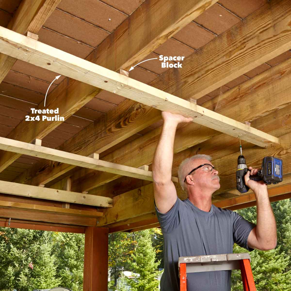 Building a Shed Roof Under a Deck Tuff sheds