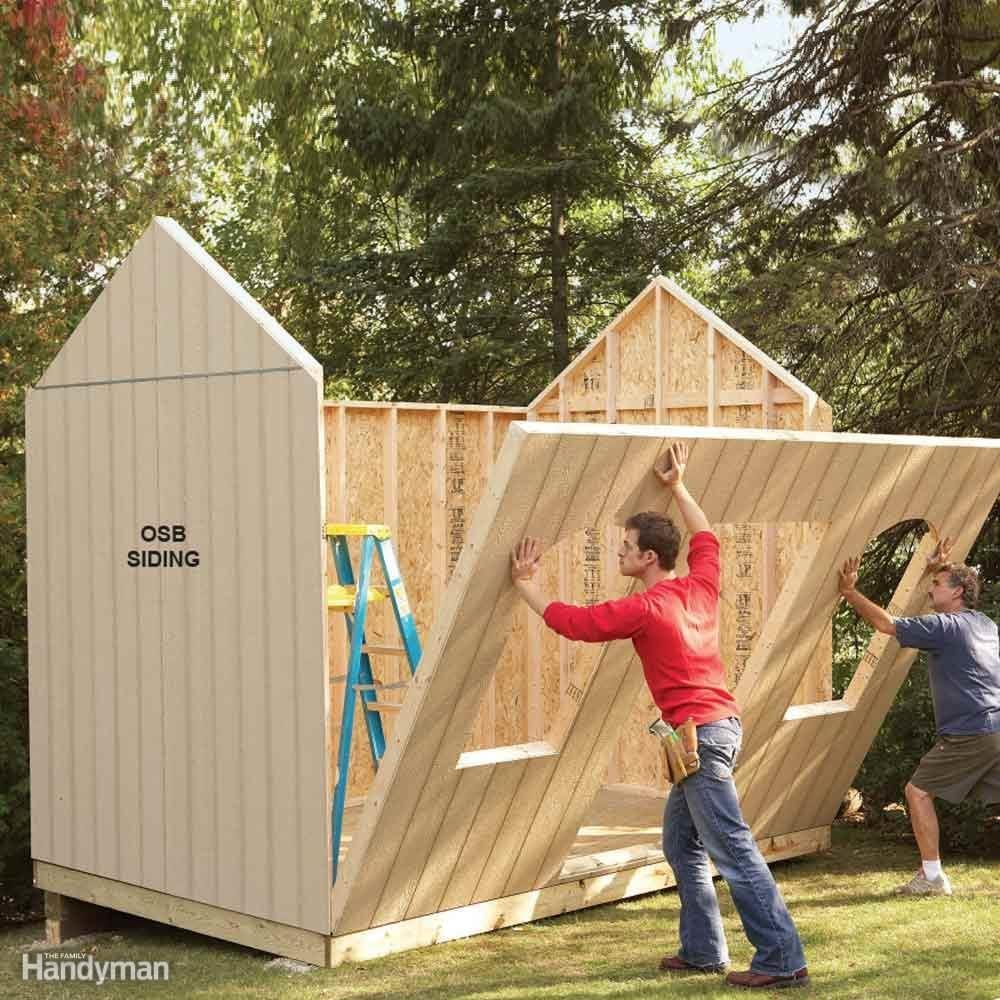 how to make a storage shed Diy shed building tips — the family handyman