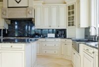 Backsplash with Dark Cabinets and Granite Subway countertopsnews