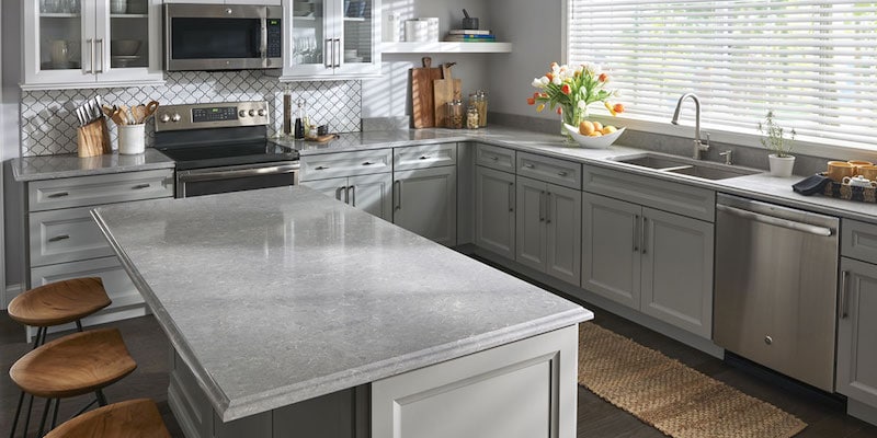 Gray Quartz Countertops Countertops | Cutting Edge Countertops