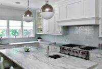 white and grey marble countertops Pin on countertops