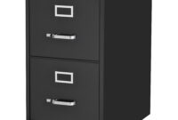 black metal filing cabinet 2 drawer Hirsh 22-in deep metal 2 drawer letter width vertical file cabinet