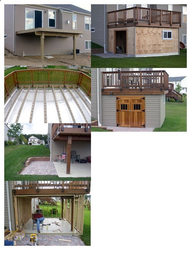 Building Shed Under Outdoor Deck Deck under shed building roof plans standing diy covered decks