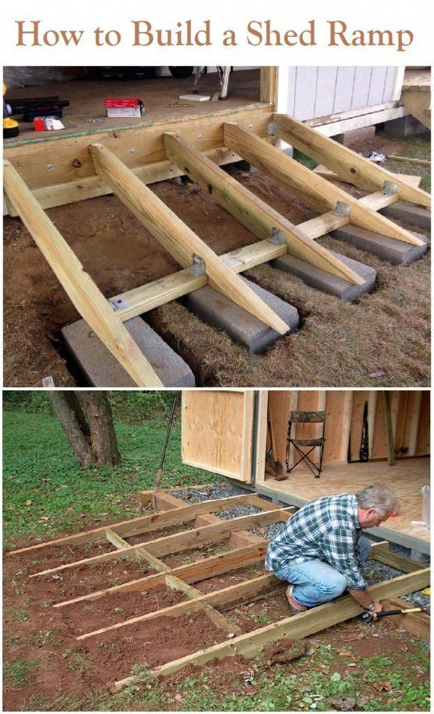 how to build a ramp for a shed Shed sheds