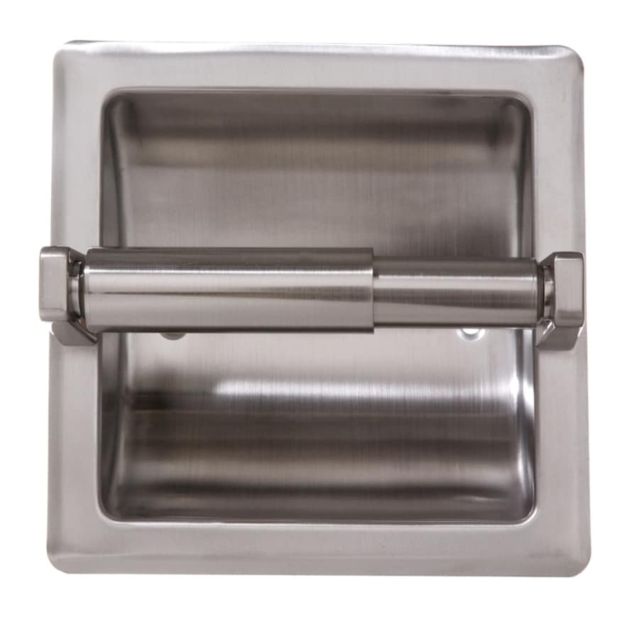 Shop ARISTA Satin Nickel Recessed Toilet Paper Holder at Lowes.com