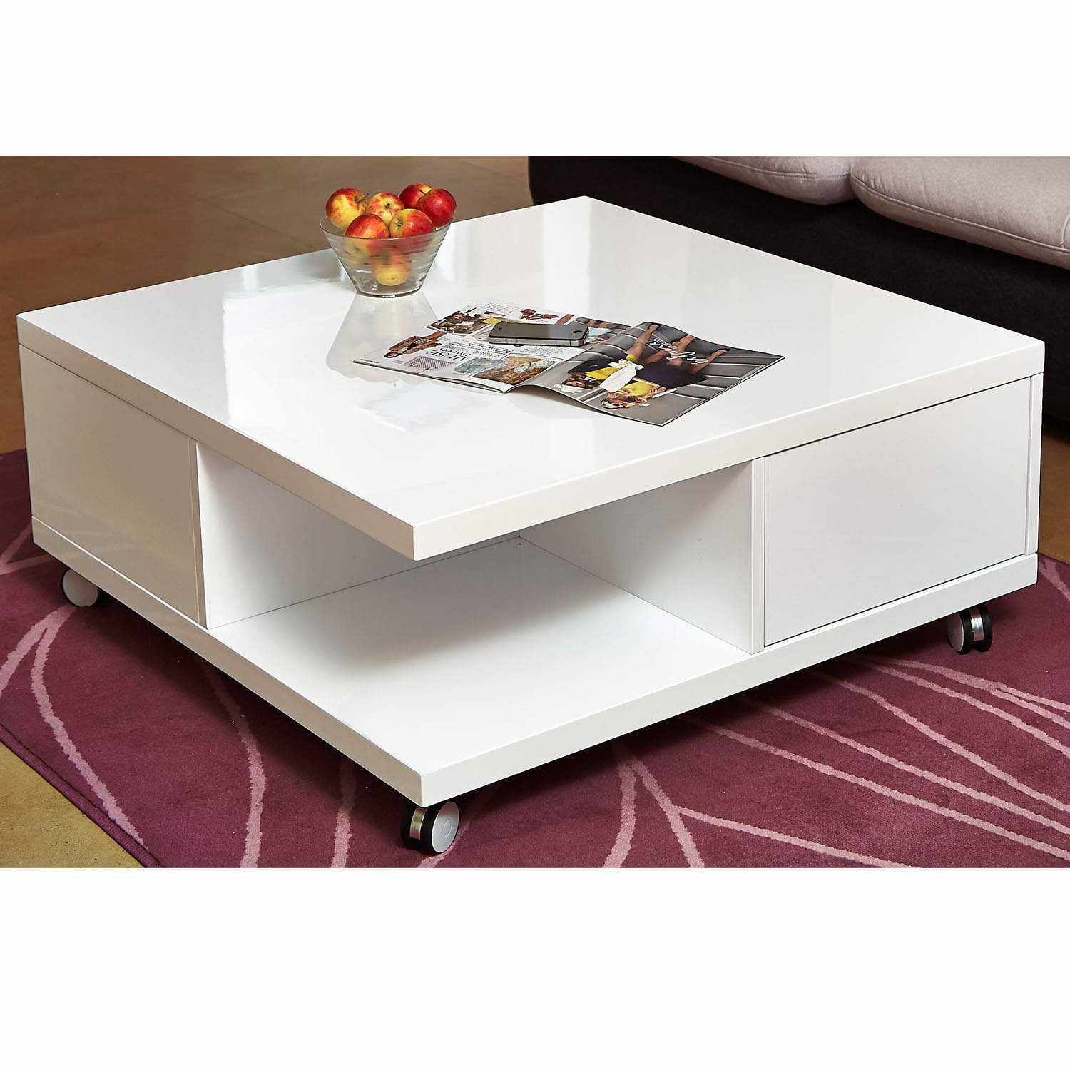 white square coffee table with storage Coffee table drawers square storage gloss modern tables minimalist box glass homesfeed simple matt amode italian wide designs marble