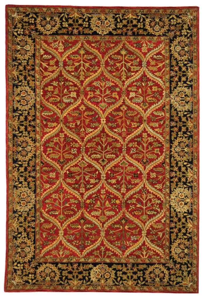 Oriental Rug Red Blue Cream in Center Carbajal oriental red/blue area rug in 2020