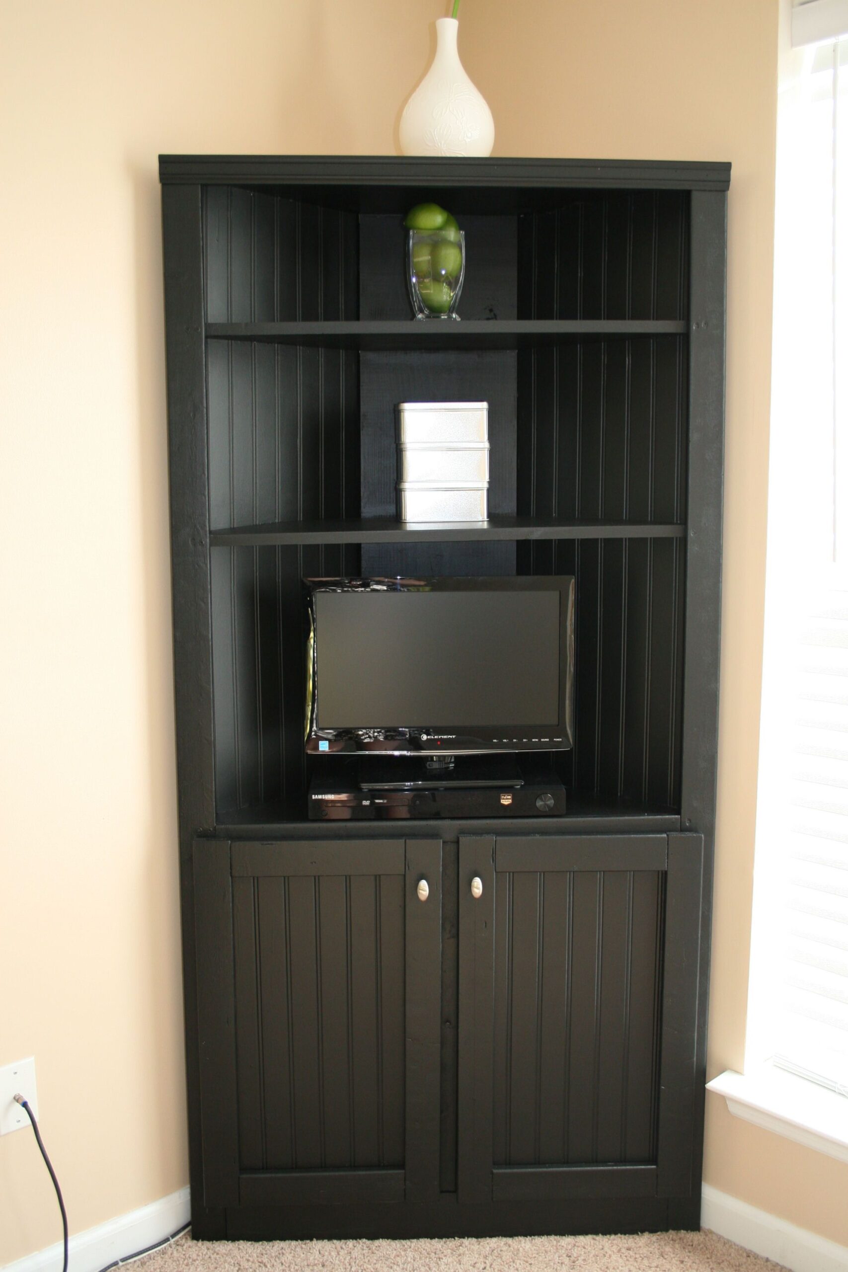 corner storage cabinet for living room Corner storage cabinet shelf