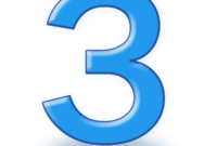 Three Three number pixabay sign collection modern