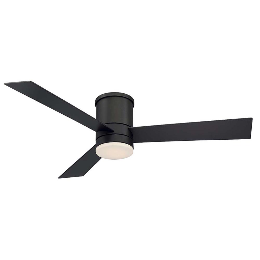 flush mount outdoor ceiling fan with light Flush 3000k bz w1803 52l fh