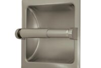 Nickel Recessed Toilet Paper Holder Recessed beveled