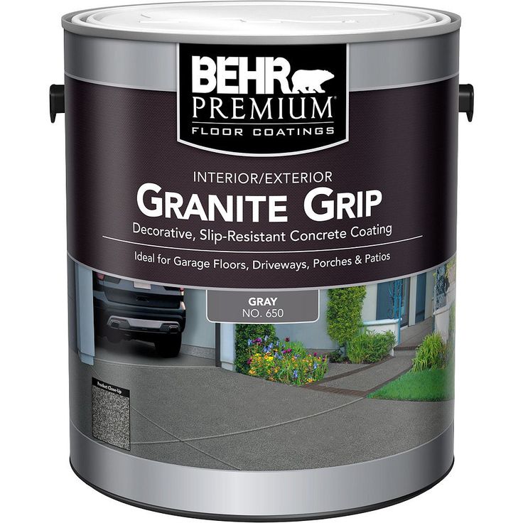 Behr Garage Floor Stain Behr premium 1 gal. #bxc-41 charcoal 1-part epoxy concrete and garage