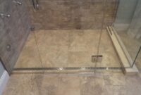 curbless shower with linear drain Shower base curbless drain linear pan custom choose board floor bases