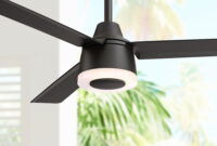 black outdoor ceiling fan with light Hunter chronicle 54 in. indoor/outdoor matte black ceiling fan-59235