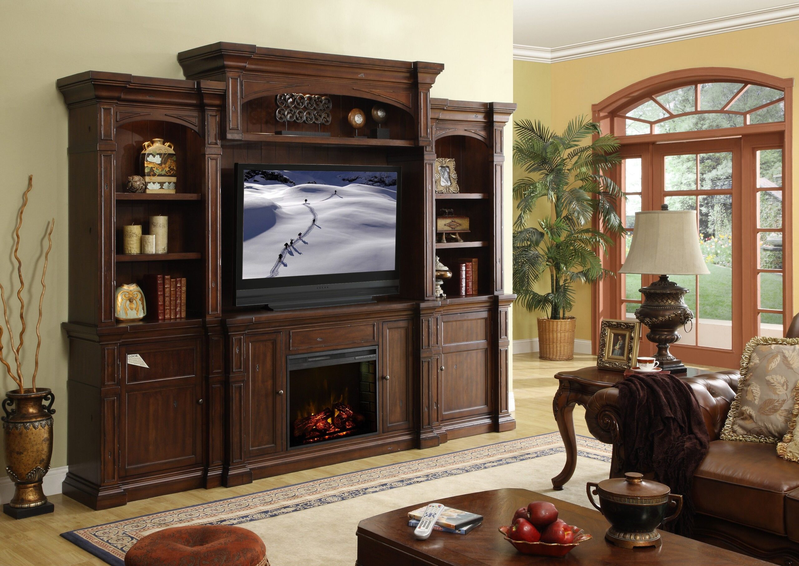 wall unit entertainment center with fireplace Legends furniture camden 68 in. fireplace tv console with optional wall