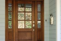 Craftsman Style Front Doors with Single Sidelight Black front door with matching glass sidelights