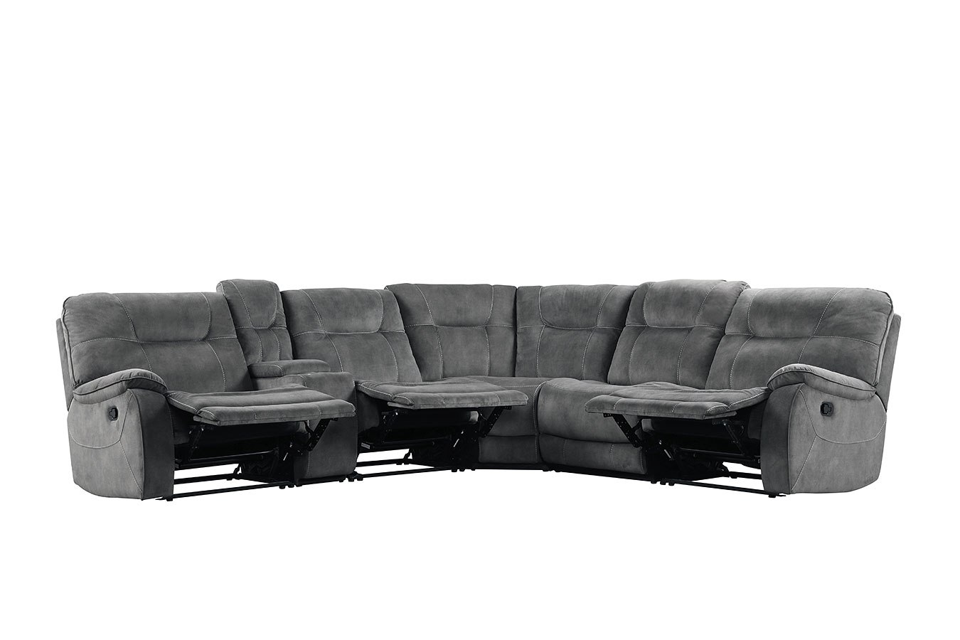 Cooper 6 Piece Cooper 6-piece reclining sectional (shadow grey) parker living