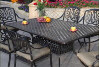 9 Piece Rectangle Aluminum Patio Dining Set Madison 9 piece cast aluminum patio dining set w/ 60 inch square table