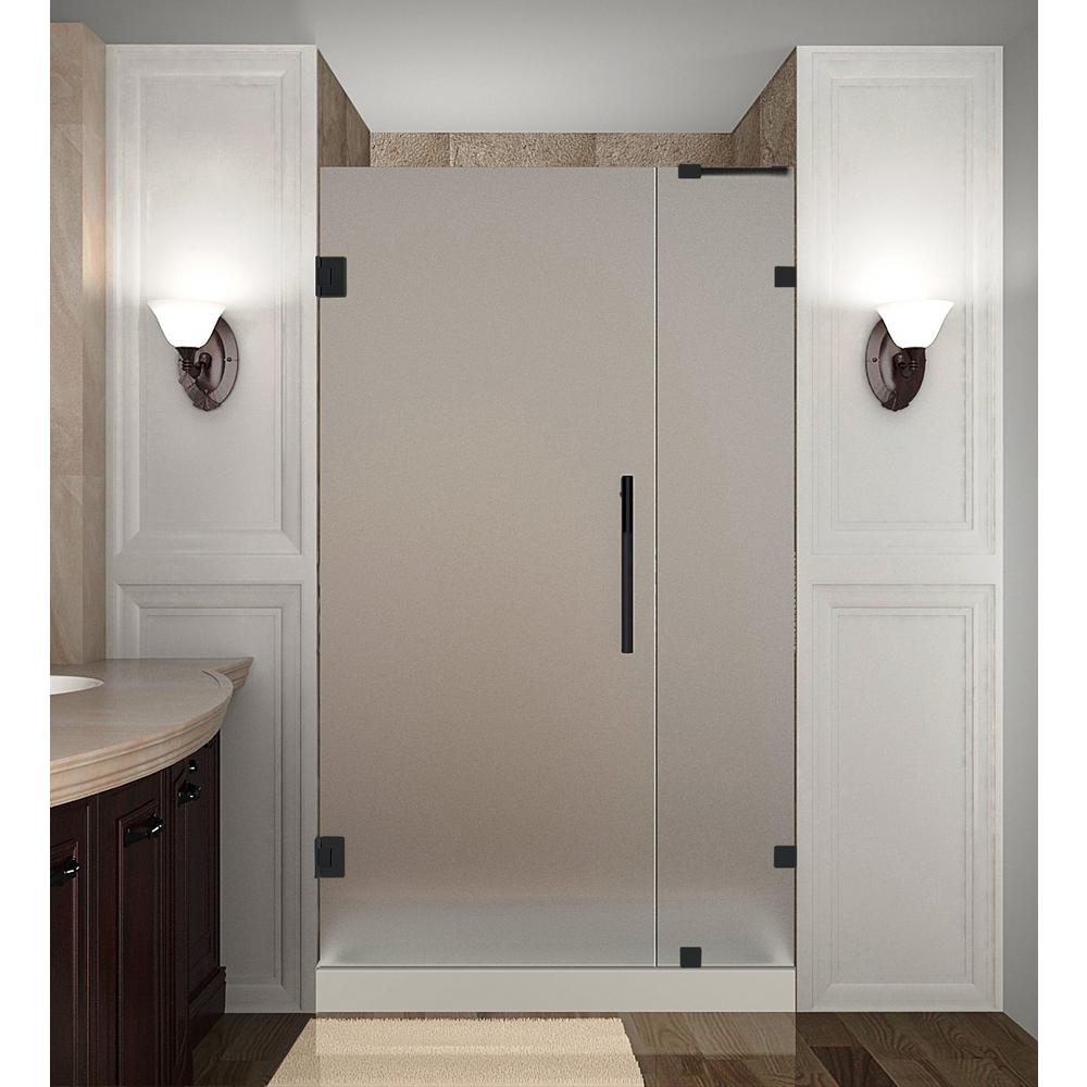 frameless frosted glass shower doors Aston moselle 60 in. x 32 in. x 77.5 in. completely frameless sliding