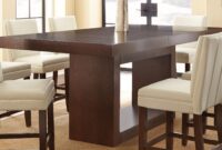 modern counter height dining table Furniture of america rathbun modern 6 piece counter height dining table