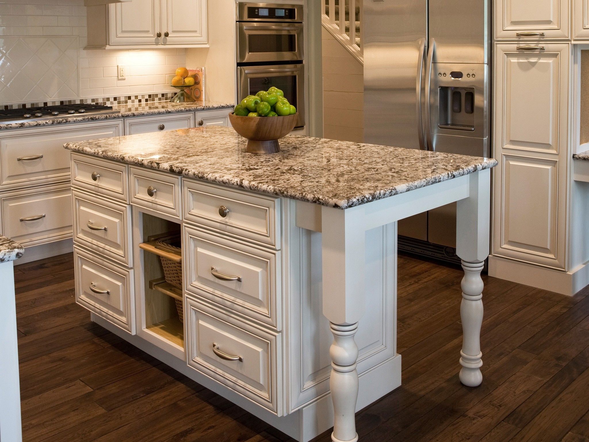 kitchen island white marble top Granite kitchen islands: pictures & ideas from hgtv