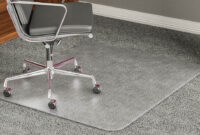 Chair Mat for High Carpets Office chair mat for carpet unbreakable vinyl floor protector with lip