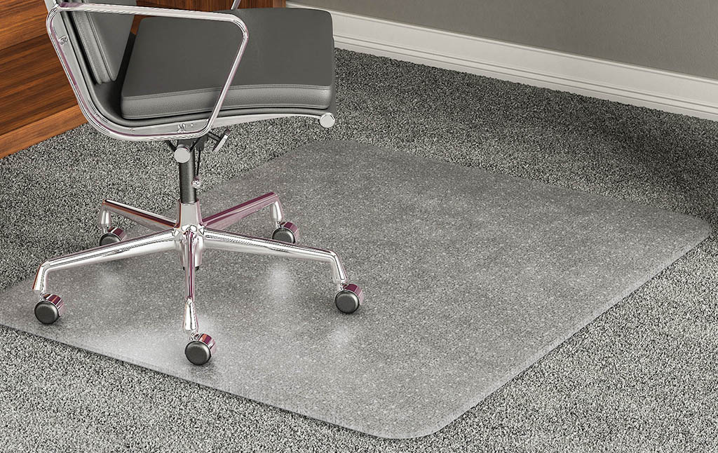 Chair Mat for High Carpets Office chair mat for carpet unbreakable vinyl floor protector with lip