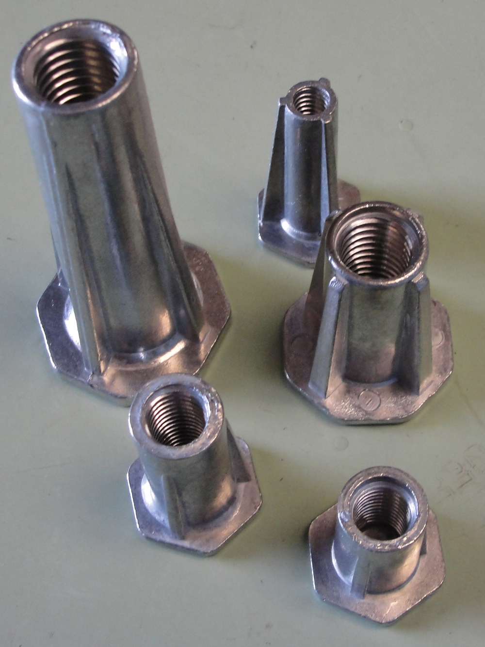 Inserts Cast-in threaded inserts, unistrut, and threaded studs can be included