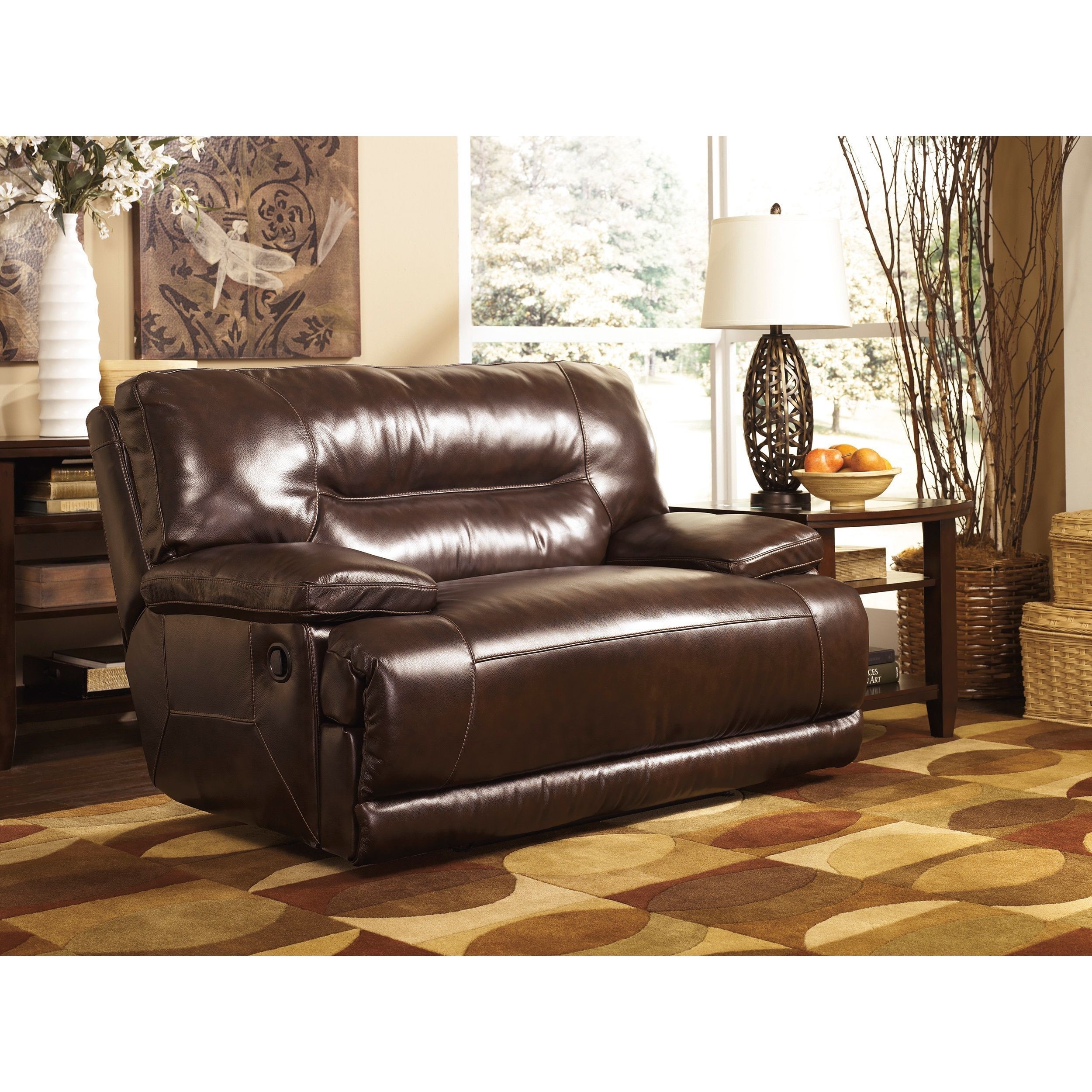 leather chair and a half recliner Caswell chair and a half recliner by franklin #chairahalf