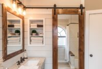 sliding barn door bathroom privacy Single sliding barn door