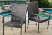 all weather wicker outdoor wicker dining chairs Wicker stackable