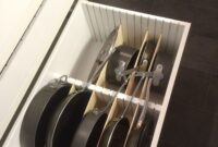 Pots and Pans Drawer Organizer for Cabinets Organizer pans pots