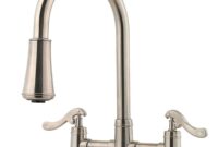 2 handle pull down kitchen faucet Faucet kitchen moen handle pull aberdeen down two stainless lowes deck mount sprayer pullout single pulldown spout