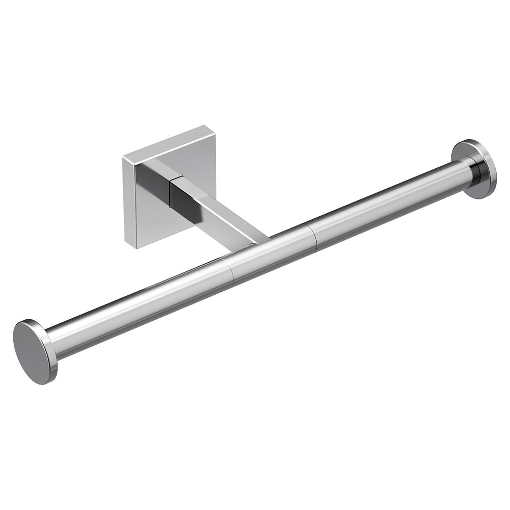 Double Recessed Toilet Paper Holder in Chrome Moen triva double post toilet paper holder in chrome