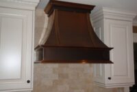 Bronze Range Hood without Vent Hood range bronze pyramid stack shape custommade