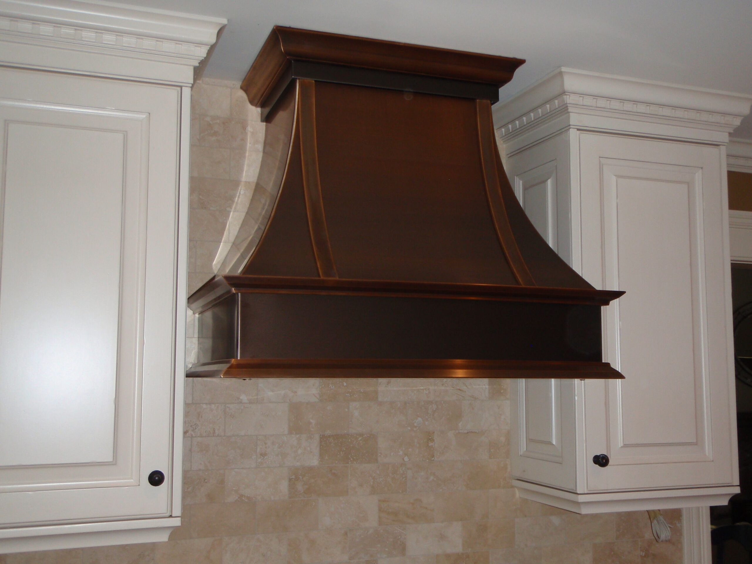 Bronze Range Hood without Vent Hood range bronze pyramid stack shape custommade