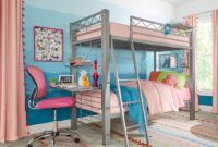 rooms to go kids bunk beds Cottage colors black twin full step loft with desk