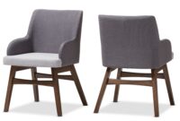 mid century modern dining arm chair Pair of two danish mid-century modern arm dining chairs for sale at 1stdibs