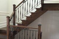 wrought iron stair railings interior Metal stair railings arizona