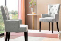 upholstered dining room chairs with arms Armrest mecor