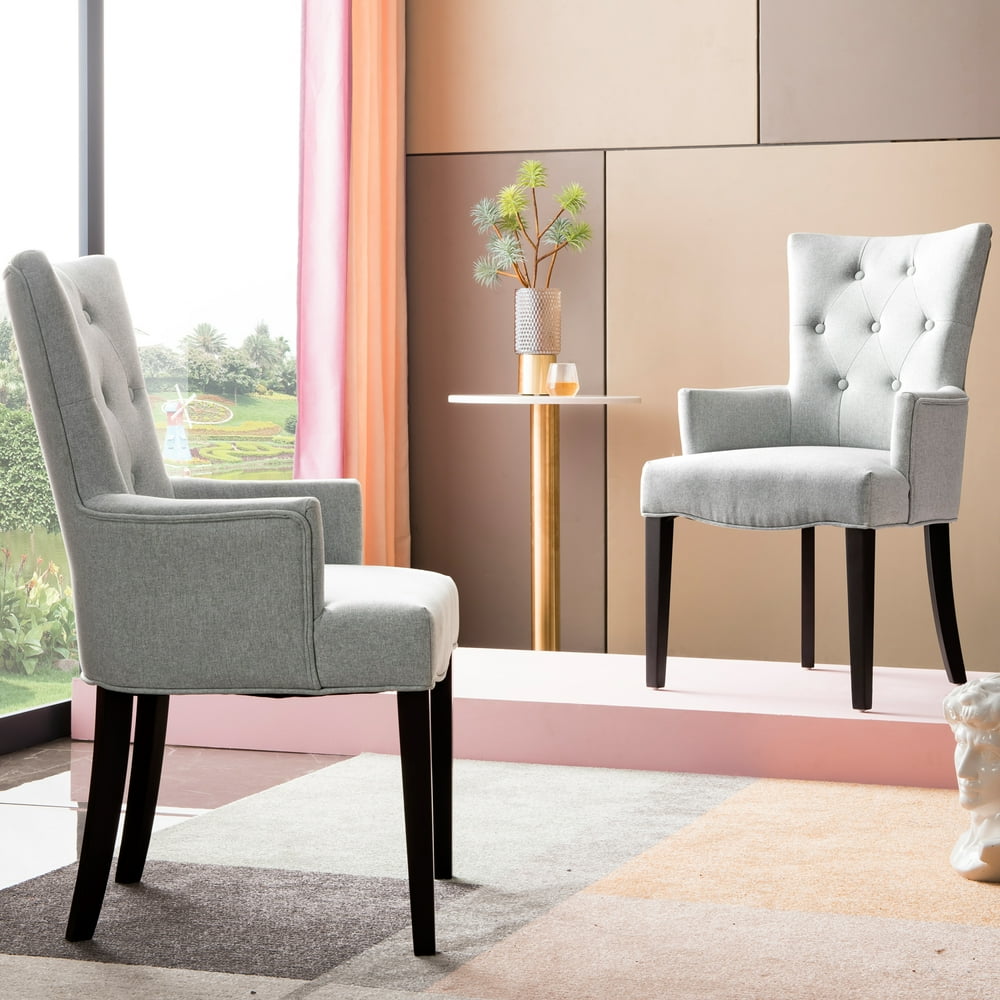 upholstered dining room chairs with arms Armrest mecor