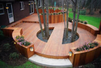 Deck Around Deck around trees built contemporary boston backyard outdoor houzz designs build