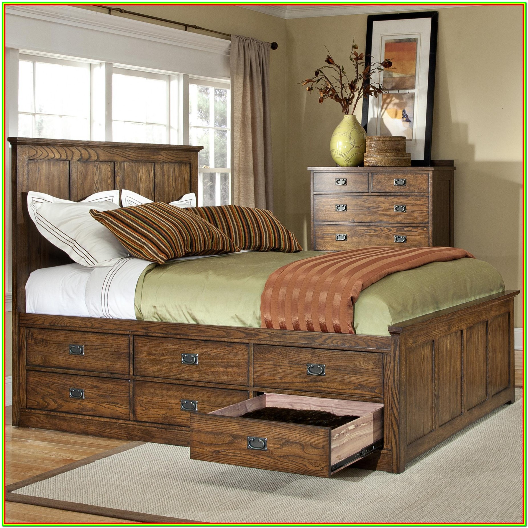 Queen Size Bed Frame With Storage Uk - Bedroom : Home Decorating Ideas