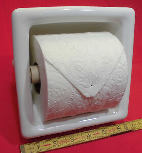 Recessed Porcelain Toilet Paper Holder Recessed porcelain toilet paper holder / ceramic toilet paper holders