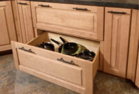 Pot and Pans Drawer Storage Kitchen Cabinets Pans storing lids