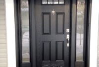 black front door with single sidelight Pin by sarabeth kelly on design ideas