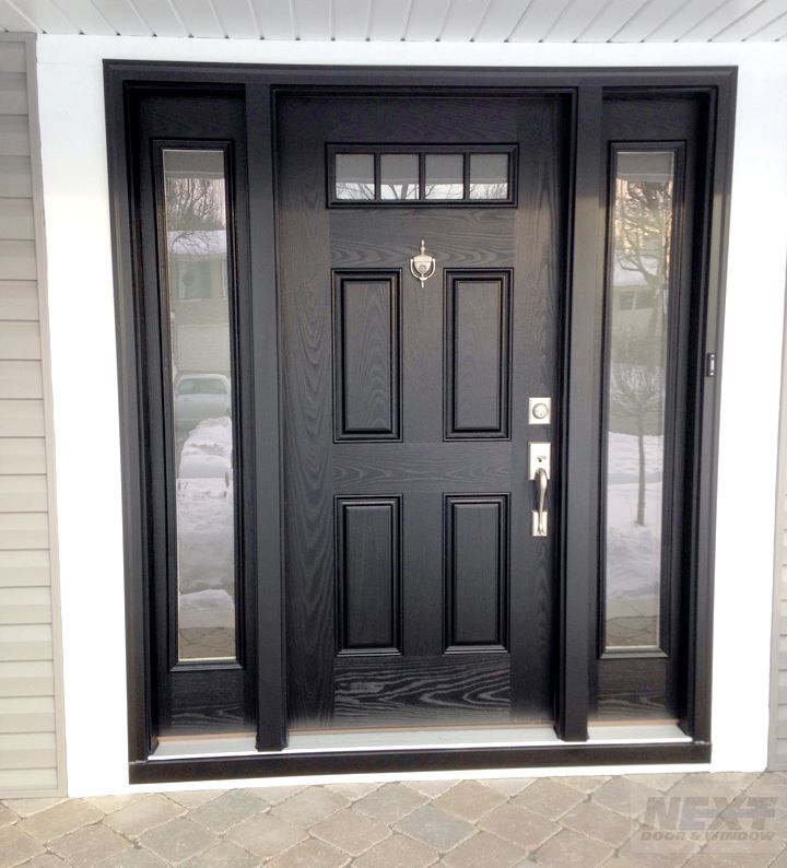 black front door with single sidelight Pin by sarabeth kelly on design ideas