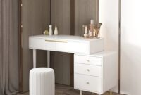 modern makeup vanity with drawers Homary dressing