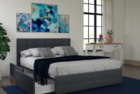 Toversize Tufted Platform Bed with Storage Upholstered royal modus geneva mattress headboards rafferty sleigh